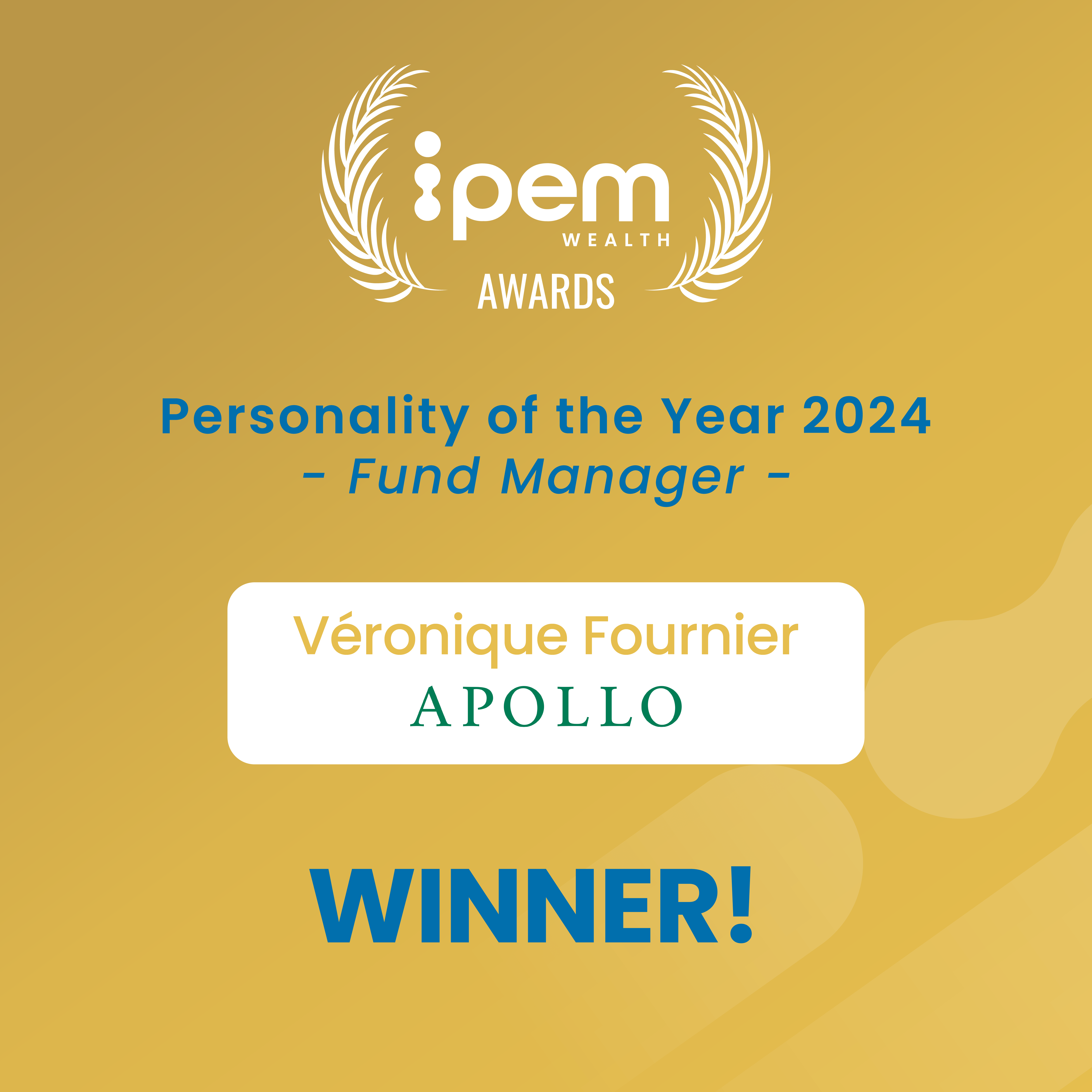 WINNER Personality of the Year fund manager